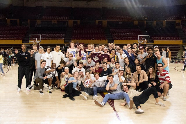 ASU Greek intramural basketball spring 2019