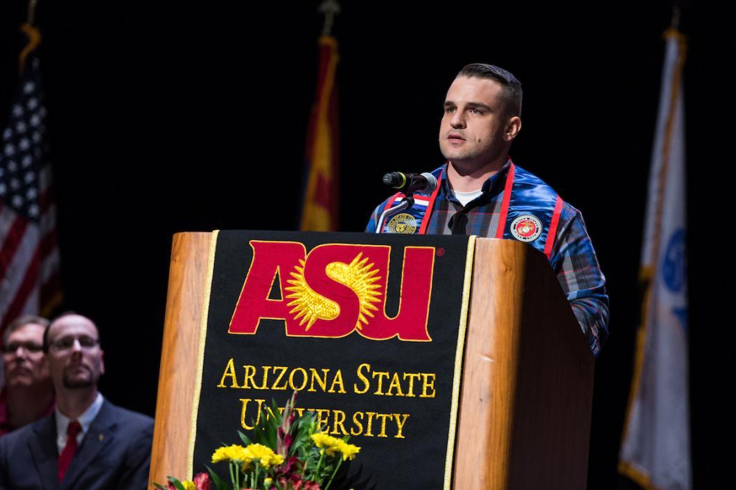 ASU alumni and veteran Chris Cadeau