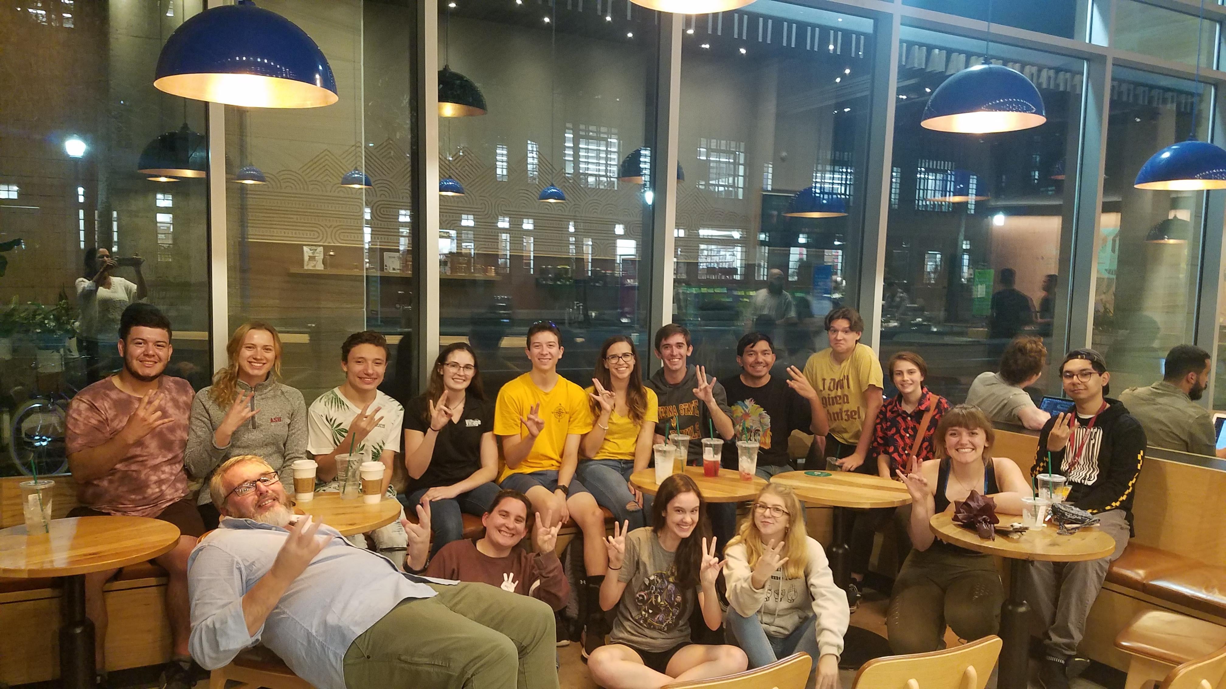 Deaf Devils ASU student group meets up at a local Starbucks