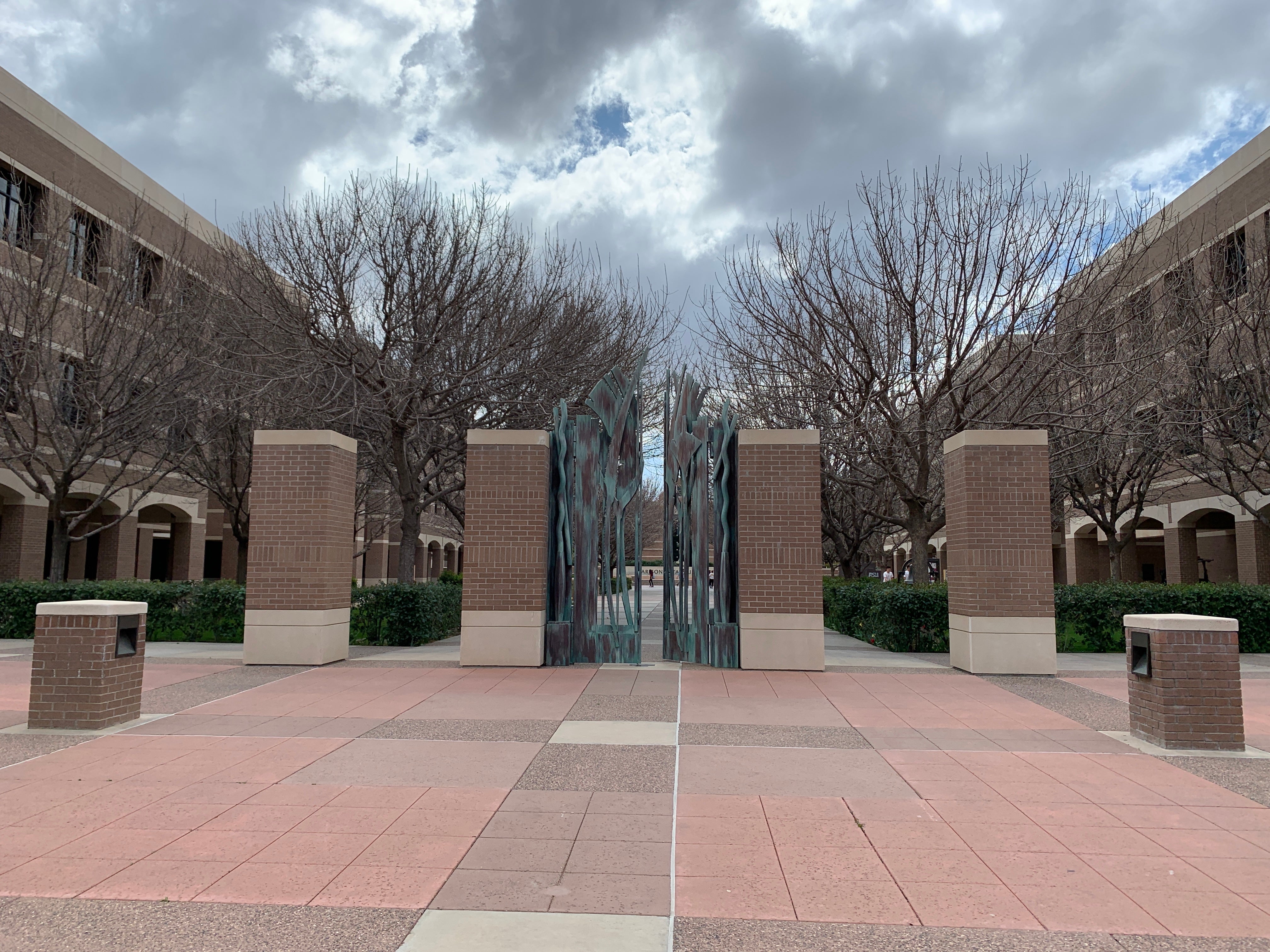 The pale gates at the ASU West Campus 