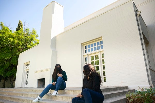 Destiny Montero and Srushti Reddy talk at the Secret Garden at ASU Tempe