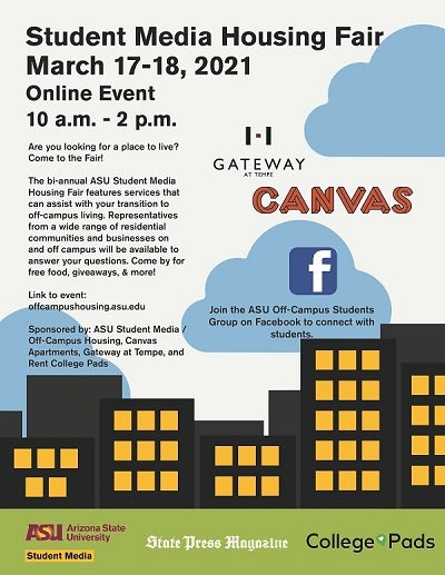 Off campus housing fair March 17-18 online