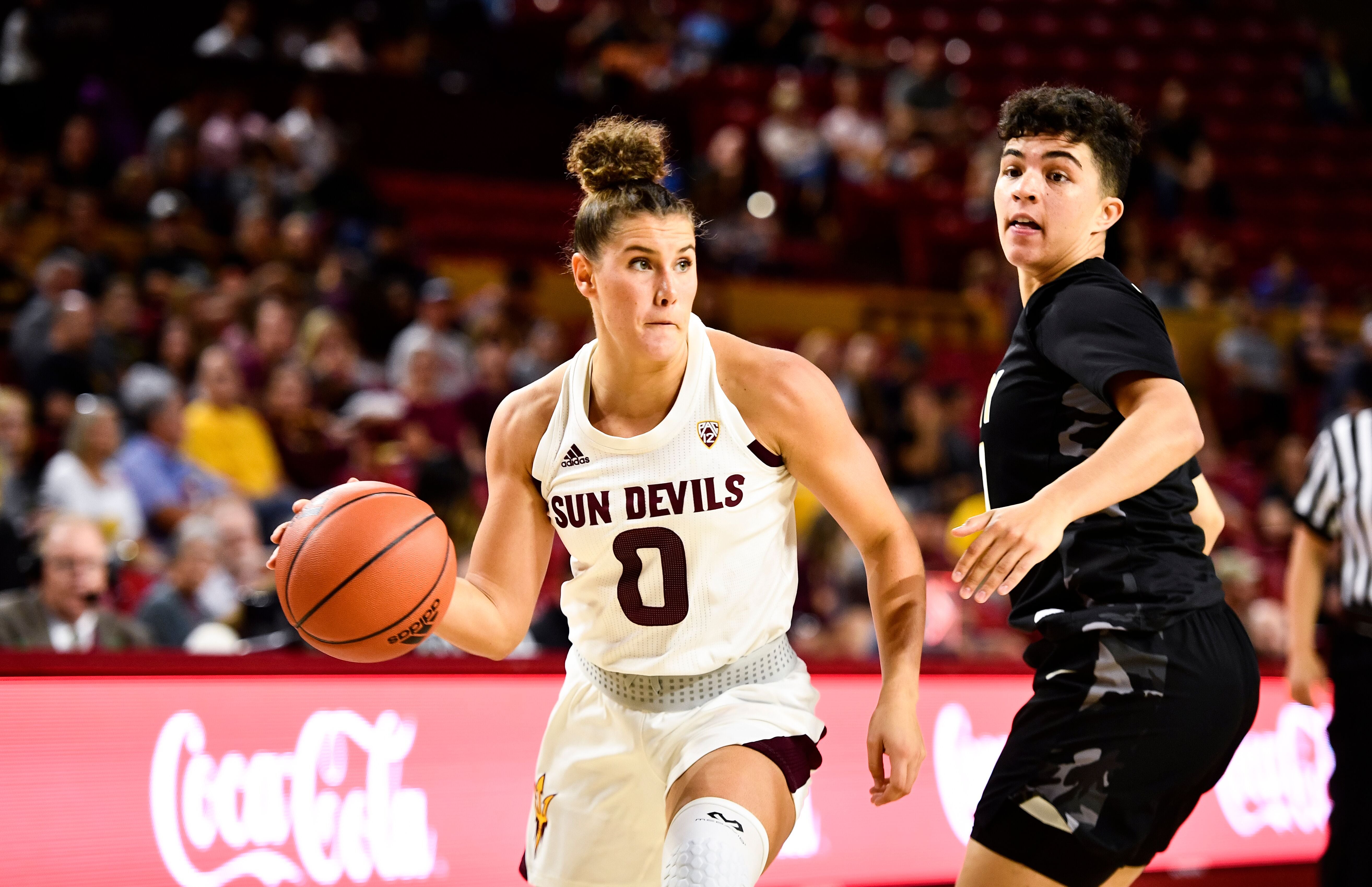  ASU dribbling during a game